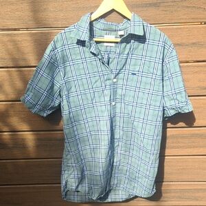 Dockers Blue Casual Button Down Shirt - Size L Great Condition